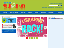 Tablet Screenshot of elpasolibrary.org